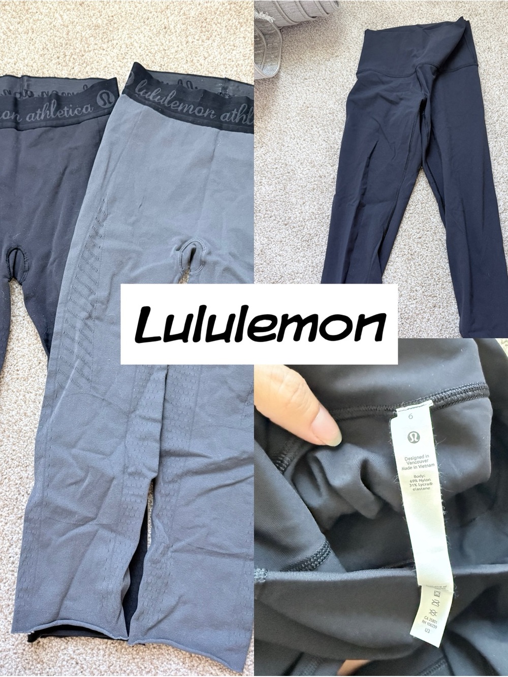 LULULEMON legging and Capri bundle